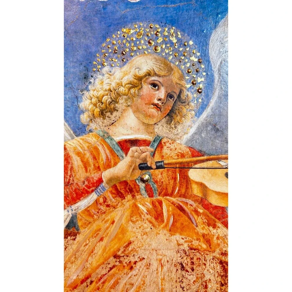 Bottega Artigiana Tifernate Fresco Melozzo da Forli Angel 2011 Box COA Gold Leaf